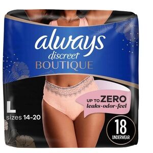 Always Discreet Boutique Peach Underwear